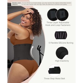 FeelinGirl Waist Trainer Belt Cincher Trimmer Tummy Control Body Shaper