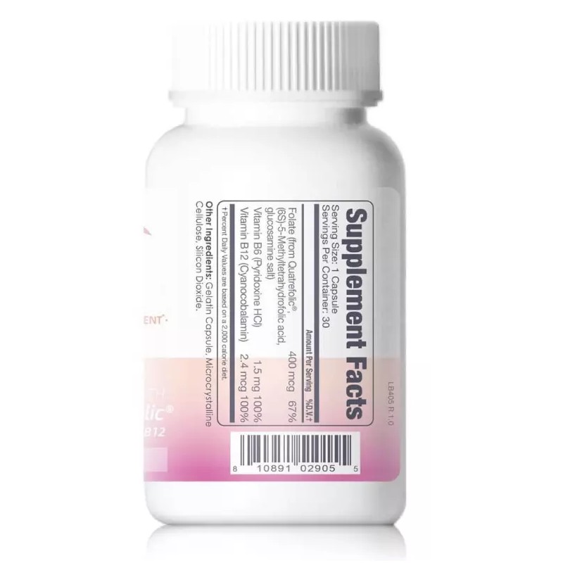 Confidence USA Super Folate 400mcg With Quatrefolic Plus Vitamin B6