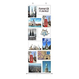 Trendfinding postcard photo curtain, 10 cm x 15 cm, landscape and portrait photos, pictures, postcards, photo wall, photo gallery, picture bag, photo