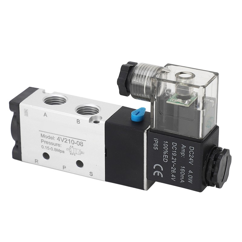 Solenoid Air Valve 2 Position 5 Way Aluminum Alloy High