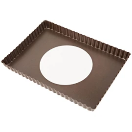 Staedter Rectangle Shape Tarte Mould with Loose Bottom, Silver