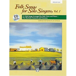 Folk Songs for Solo Singers, Vol. 1 (Medium High) (Book & CD)