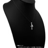 Leilani Hawaiian Jewelry Double Cross Scroll Engraved Pendant Necklace, Silver