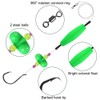 MiOYOOW Catfish Float Rigs, 3Pcs Rattler Tackle Floats Luminous Double