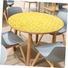 STOBAZA PVC Tablecloth Heat Cold Resistant Stylish Round Table Cover