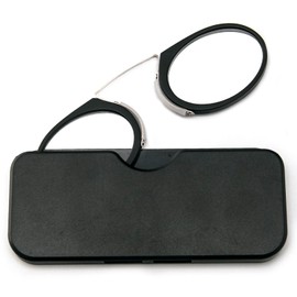 Lesebrille 3.5 Mini Nasenleser Clip für Männer und Frauen, flexible Lesebrille, tragbar, rutschfest, Schwarz