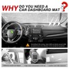 Cartist Suede Dash Mat Cover for Honda CR-V CRV 2017-2022