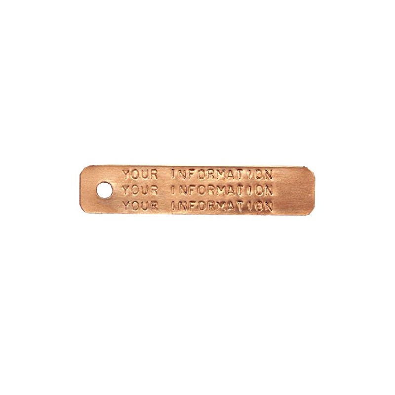 Custom Stamped Copper Trap Tags (50 Pack)