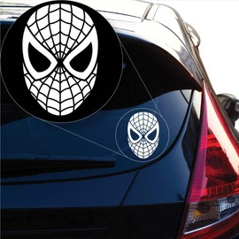 Yoonek Graphics Spider Decal Sticker for Car Window, Laptop and More. # 1011 (6" x 4", White)