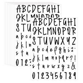 10 Sheet Self Adhesive Letters Numbers Kit, Graduation Cap Letter Stickers, Holographic Laser Alphabet Number Stickers, Decals for Mailbox,Sign, Door, Window, Business, Cars, Home, Business,Address