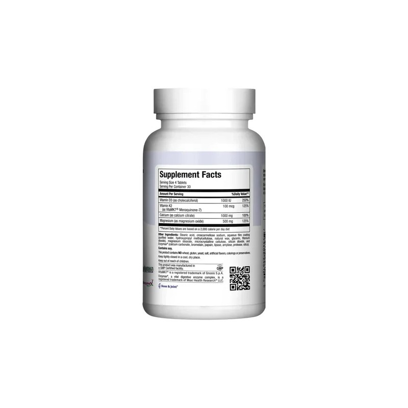 Suplemento de Calcio 4 en 1 Maxi Health con Magnesio,