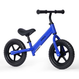 MEGHNA Toddler Balance Bike Kids Toy Aged 2-5 Years Old with Safety Footrest Adjustable Height Seat and Handlebar Strider Bike 8 inch Wheel for Over 18 Months Baby Toddler Kids (Style 1, Blue)