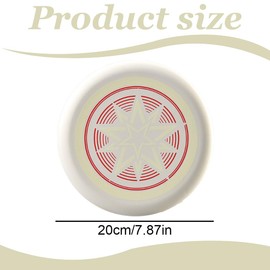 WUSJCOF 1 pcs Wurfscheibe Frisbee für Erwachsene, Kinder, Sport,Weiß, fluoreszierend, Spiele und Spaß im Freien