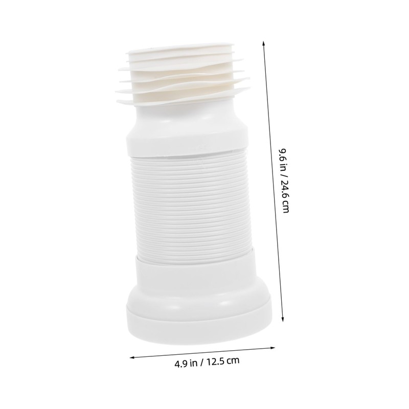 Operitacx Toilet Offset Seal Hose PVC Pipe Flexible and Sturdy