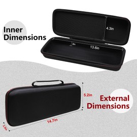 LTGEM Hard Case for Epson Workforce ES-200 / ES-300W / ES-300WR Portable Document Scanner - Travel Protective Carrying Storage Bag