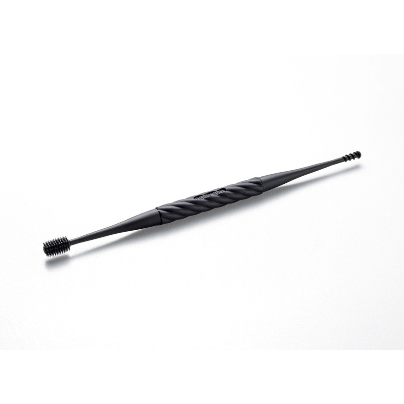 Green Bell Soft Brush with Spiral 耳kaki mimisukitto blk