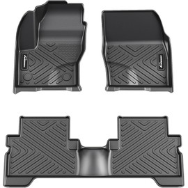 Floor Mats for Ford Escape, Heavy Duty Anti Skid Floor Liners Fits 2013-2019 Ford Escape & 2013-2018 C-Max All Weather TPE Custom Fit, Black