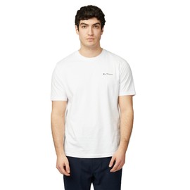 Ben Sherman Men's Signature T-Shirt, Short Sleeved, 100% Organic Cotton, Regular Fit (White) XXXL