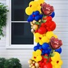 6pcs 38 * 19" Giant Red Rose Balloons Rose Flower