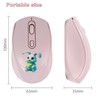 Samudgate 2.4GHz Wireless Mouse Cute Cartoon Computer Mouse DPI Adjustable