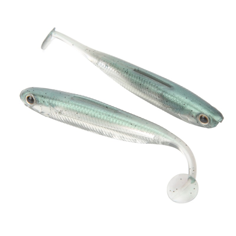 5Pcs Simulated Soft Fish Bait 3D Eyes Environmentally Friendly Silicone