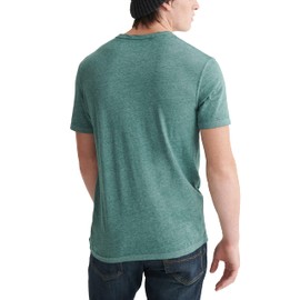 Lucky Brand mens Venice Burnout Notch Neck Tee T Shirt, June Bug, Medium US