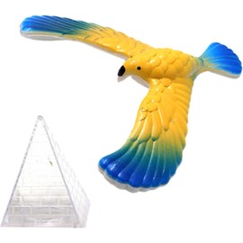 Balance Bird Toy, Balancing Bird Clear Triangle Stand, Classic Educational Toys, Toy Bird That Can Balance Gravityy Finger for Adults, Eagles Stocking Stuffers Parties Favors Science Kits