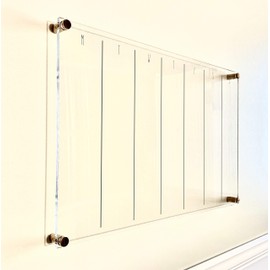 Large Clear Acrylic Weekly Calendar for wall | Dry-Erase Message White Board Calendar Wall Mounted Office Home Family Organization Tools Must Haves School Kids Adult Mom Teen Monthly Weekly ADHD Tools