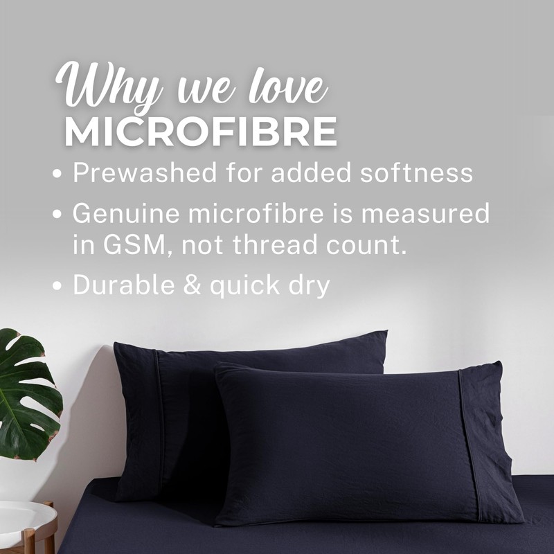 Dreamaker King Single Fitted Combo Microfiber Sheet Set, Ultra Soft
