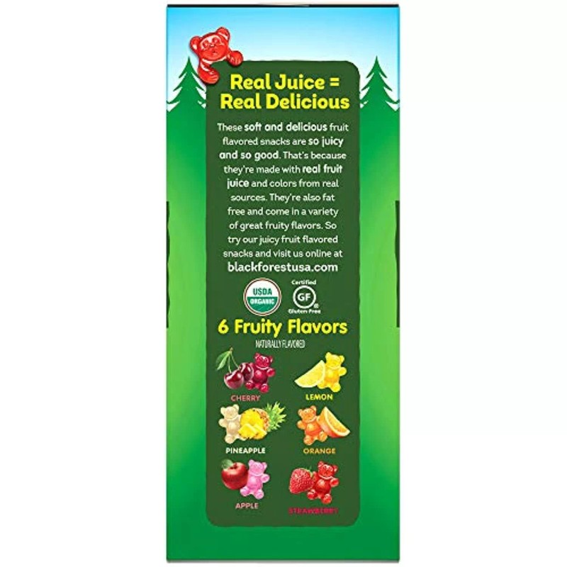 Undisclosed Black Forest Organic Candy, Gummy Bears, 65 Count, 0.8