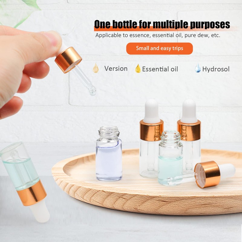 30pcs 3ml Dropper Bottle,Empty Mini Bottles with 3pcs Dropper Pipettes