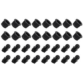 MECCANIXITY Speaker Grill Guides Plastic Ball and Socket Type 12mm Dia for Speaker Parts Accessories Pack of 16