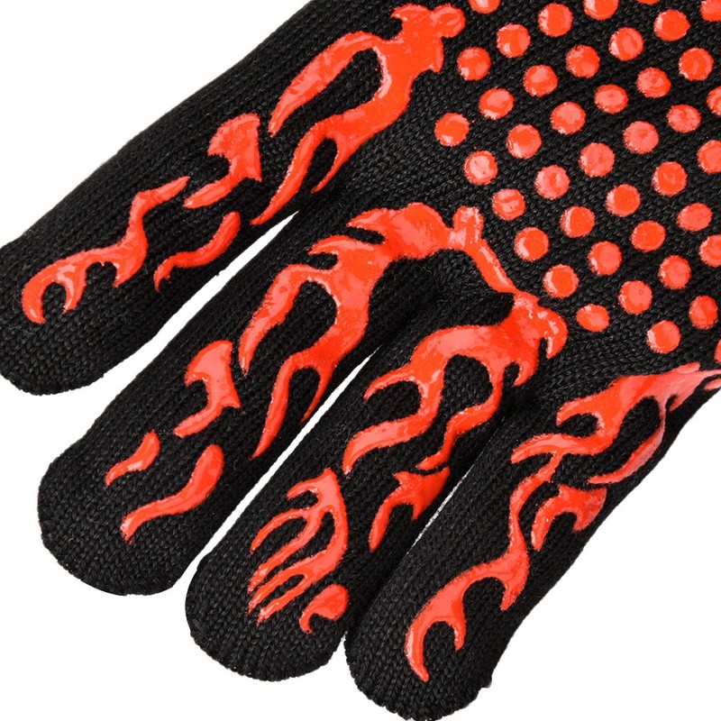 1472℉/800℃ Extreme Heat Resistant BBQ Gloves Anti slip Kitchen Oven
