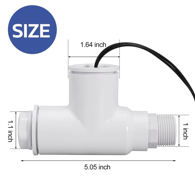Seweder SS1 Float Switch Condensate Overflow Switch with 3/4 Inch
