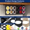 Wall Mounted Coffee Pod Holder Space Saving Under Counter Cabinet