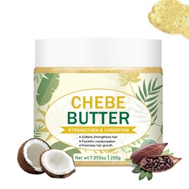 Chebe Butter for Hair Growth,Chebe Hair Oil Made With Chebe Powder,Coconut Oil,Castor Oil, Chebe Hair Mask Natural Nourishing, Promote Hair Thickness,Chebe Hair Butter for All Hair Types
