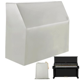 Upright Piano Cover, Piano Full Cover Dustproof Waterproof, Silver-coated Oxford Fabric Piano Protective,Block Sunlight, Moisture, Dust (Beige)