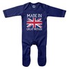 Purple Print House Made in Great Britain Rompersuit Union Jack