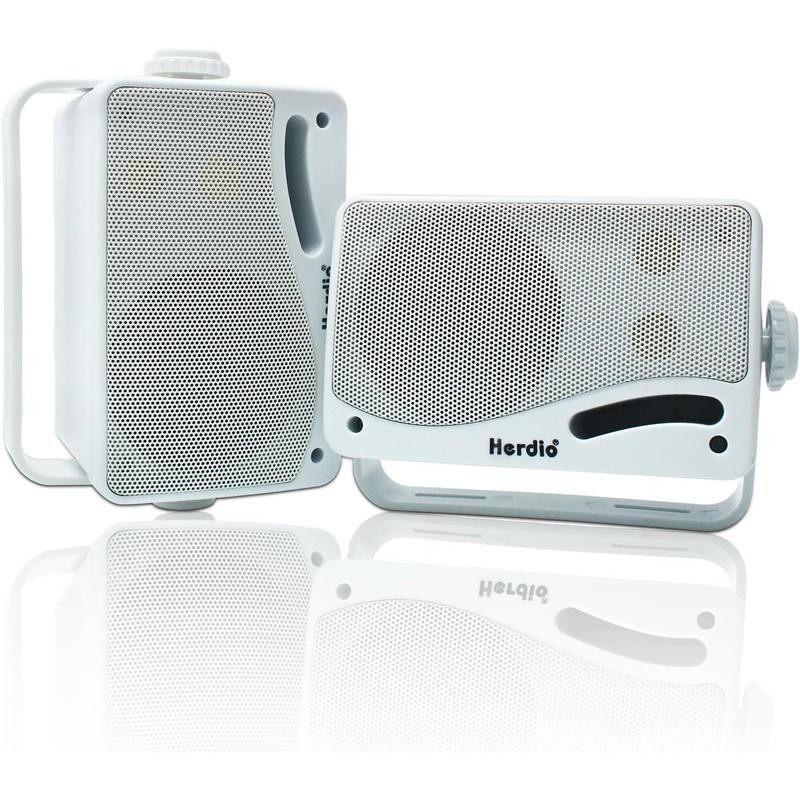 Herdio 3.5-inch Outdoor Bluetooth Speakers, Unpowered Wired Waterproof, 200 Watts,