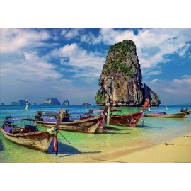 Educa - Krabi, Thailand - 2000 Piece Jigsaw Puzzle - Puzzle Glue Included - Completed Image Measures 37.75" x 26.75" - Ages 14+ (18007)