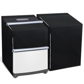 JJUNW 2Pack Washer and Dryer Covers, Washing Machine Cover, Waterproof Dustproof Laundry Dryer Protect Cover Zipper Design for Most Top and Front Load Machines