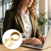 STSTR 11PCS Gold Button Covers for Women, Blank Cuff Links