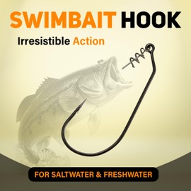 Reaction Tackle Swimbait Hooks - 9/0 (10-Pack)