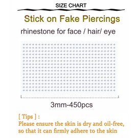 WillTen 8Pcs Fake Nose Ring Fake Septum Piercing with 2 Sheets Fake Nose Stud Stick on Fake Face Piercing, Fake Nose Piercing Clip on Nose Ring Fake Eyebrow Piercing Fake Lip Ring Black