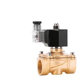 QQAMOGNNK DN15-DN50 Energy Saving Normally Closed Motorized Solenoid Valve Brass Switch Valve Water Valve AC220V DC24V 1Pcs(DC24V-NO Fever,DN40)