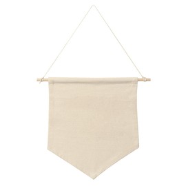 Vosarea Wall Display Banner,Blank Cotton Canvas Banner, Enamel Pin Banner,Lapel Badge Flag Plain Wall Banner for Wall Decoration Home DIY Living Room