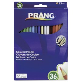 36 Piece 7" 3.3 mm Regular Core Colored Pencils Set