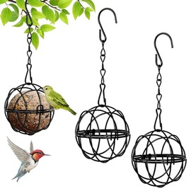 Pack of 2 Bird Feeders, Hanging Bird Feeder, Wild Bird Feeder, Wild Birds for Hanging, Feeding Station Birds Stand, Feeding Station Birds Balcony, Feeding Station Birds Cage