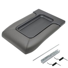 NHILES Center Console Lid Replacement Kit for 1999 2000 2001 2002 2003 2004 2005 2006 2007 Silverado/Avalanche/Suburban/Sierra/Yukon Replaces Number 19127364, 19127365, 19127366 (Dark Gray)