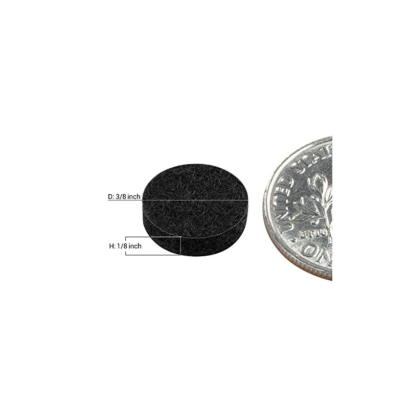 168 Pack Rok Hardware Heavy Duty 3/8" (9.5mm) Diameter Self-Adhesive